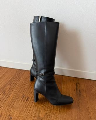 Stivali in pelle nera Pennyblack
