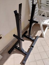 Rack da squat, 105-160 cm, max carico 150 kg
