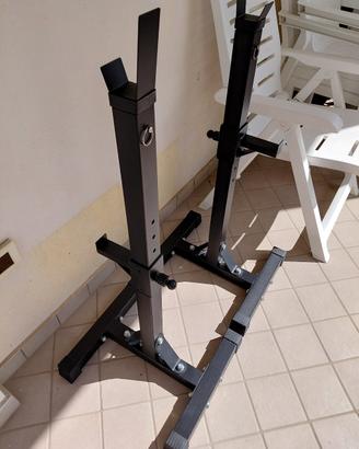 Rack da squat, 105-160 cm, max carico 150 kg