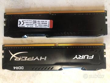 RAM Kingston HYPERX FURY DDR4 8GB 2400MT/s