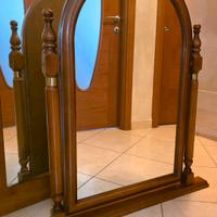 Specchio grande in legno, basculante e appendibile