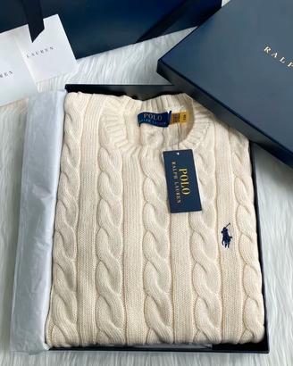 Maglione a Trecce Polo Ralph Lauren M 🐎