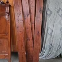 LETTO MATRIMONIALE D'EPOCA IN LEGNO MASSELLO