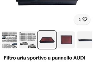filtro aria sportivo 