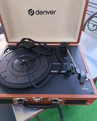 Giradischi Denver VPL-120BROWN design valigia. Alt