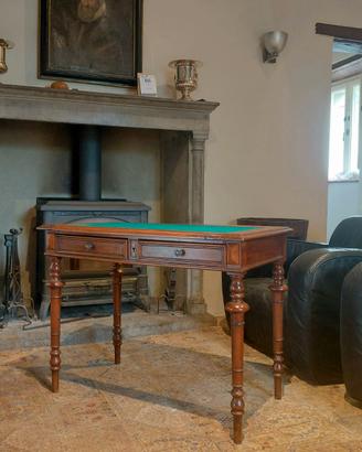 Tavolo da gioco antico / Scrittoio in legno