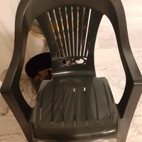 Poltrona da esterno (giardino, balcone) in resina