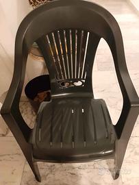 Poltrona da esterno (giardino, balcone) in resina