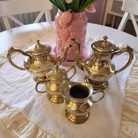 servizio metallo argentato