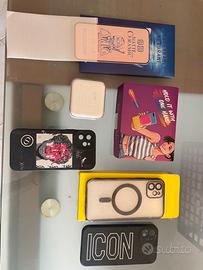 Iphone 12 con power bank, cover e vetrini ricambio