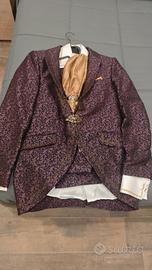 Vestito cerimonia damascato taglia 50
