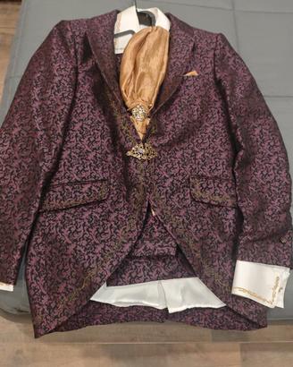 Vestito cerimonia damascato taglia 50