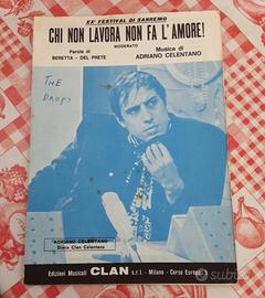 SPARTITO MUSICALE ADRIANO CELENTANO (CHI NON LAVOR