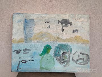 quadro astratto olio su tela