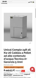 caldaya a pellet  28 kW