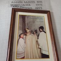Quadretto souvenir Giubileo 1975 Paolo VI 