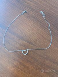 Collana cuore argento