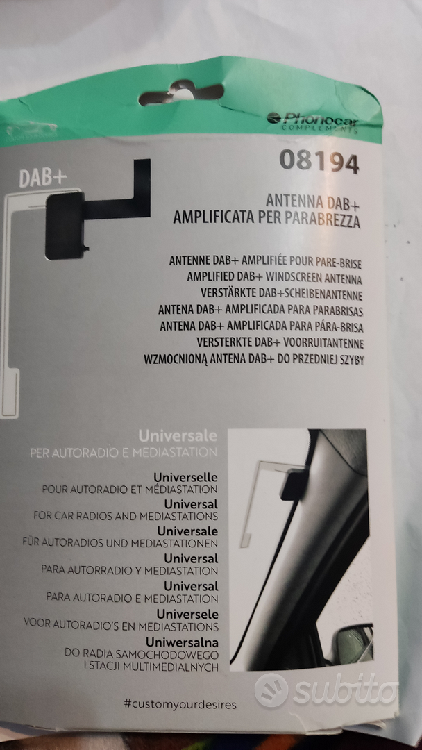 Antenna Dab autoradio amplificata - Accessori Auto In vendita a