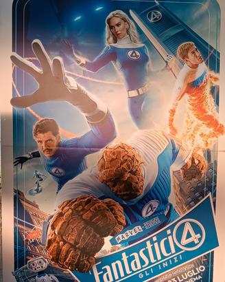 Banner cinematografico su polionda Fantastici 4 