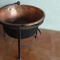 CALIERA in rame con supporto