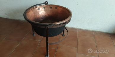 CALIERA in rame con supporto