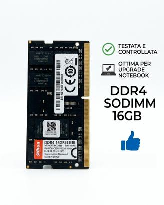 RAM Sodimm ddr4 16gb - Testata e funzionante 