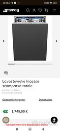 Lavastoviglie smeg nuova con fattura e garanzia
