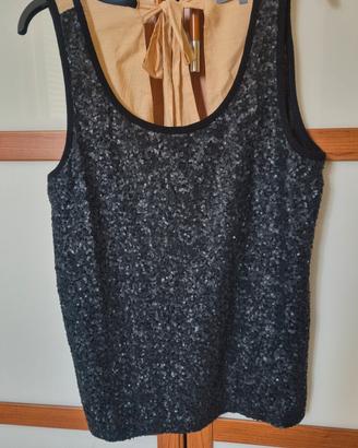 top conmosiettes nere opache taglia Xs