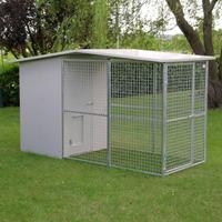 Recinto box per cani con tettoia 125x300