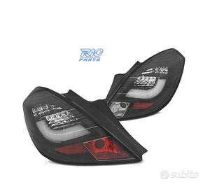 FANALI A LED BAR PER OPEL CORSA D 3P 06-14 NERI