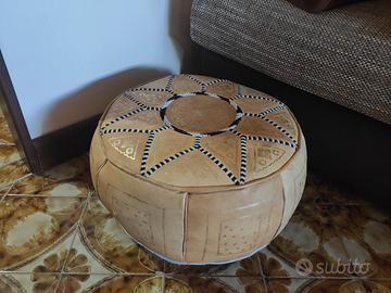 Pouf in pelle