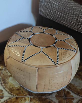 Pouf in pelle