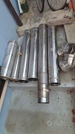 5 metri tubi inox  da 150