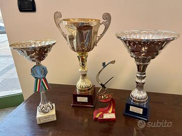Lotto Trofei e Coppe Sportive Vintage/FIDS 4 pezzi