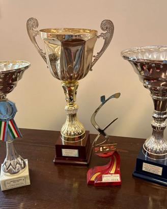 Lotto Trofei e Coppe Sportive Vintage/FIDS 4 pezzi