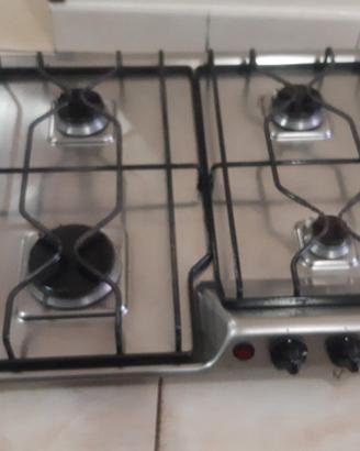 piano cottura e forno a gas 