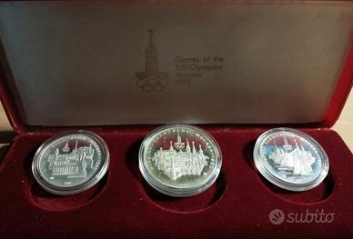 monete argento Giochi Olimpici Mosca 1980