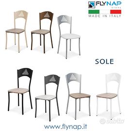 Sedia pizzeria casa bar bistrot SOLE colori vari