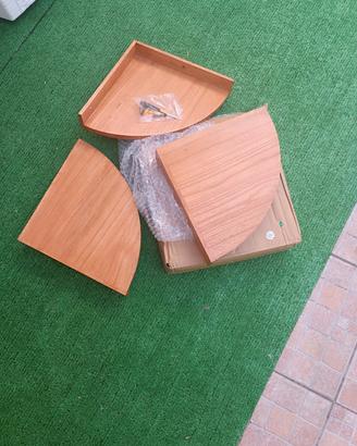 mensole angolari in legno 