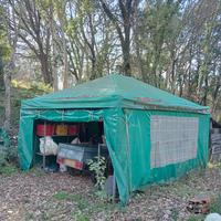 Gazebo ferro zincato 6x5