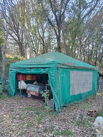 Gazebo ferro zincato 6x5