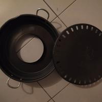 3 Pentola Padella Castagne Fuoco Arrosto o Forno