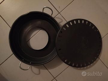 3 Pentola Padella Castagne Fuoco Arrosto o Forno