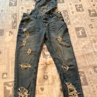 Salopette jeans Zara taglia S