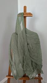 Runner centrotavola in garza verde