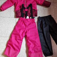 completo  tuta da sci bambina