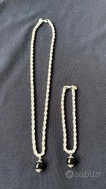 collana bracciale parure argento su coccu kokku 