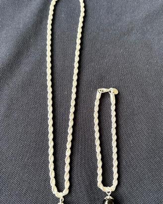 collana bracciale parure argento su coccu kokku 