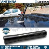 ANTENNA CORTA 8 CM per TOYOTA in FIBRA DI CARBONIO