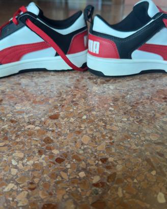 Puma sneakers bianche nere rosse